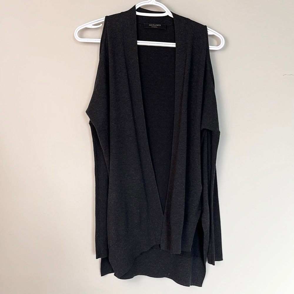 All Saints Cold Shoulder Reya Cardigan - Picture 5 of 10